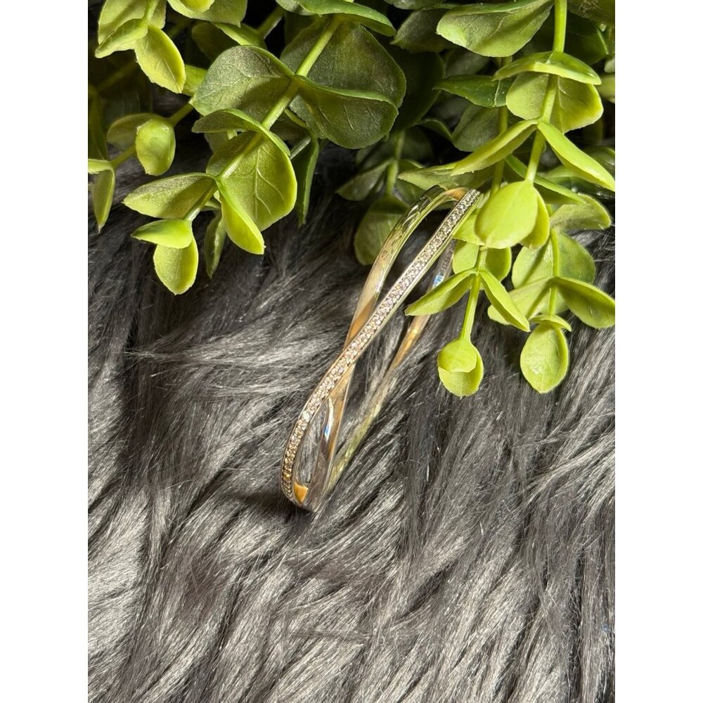 Pandora Clear Cz Entwined Bangle - Picture 3 of 8